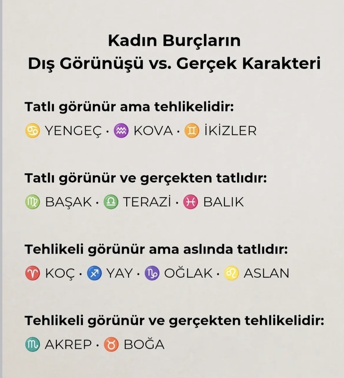Hangi Burç Kadının’dan olmaz?