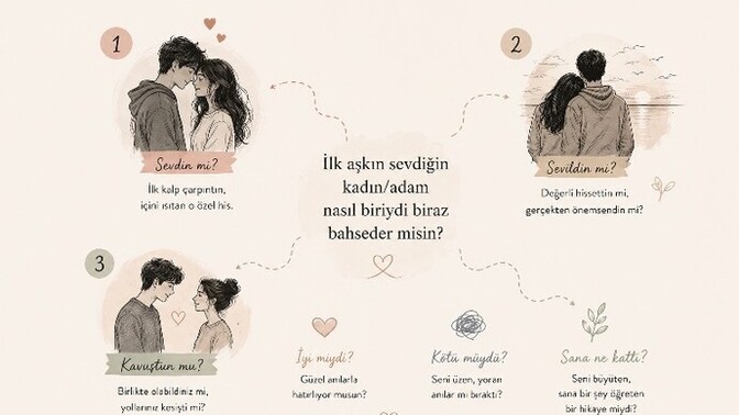 İlk aşkın sevdiğin kadın/adam nasıl biriydi biraz bahseder misin?
