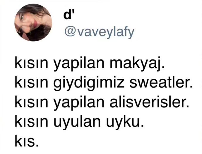 Kışı özlediniz mi?