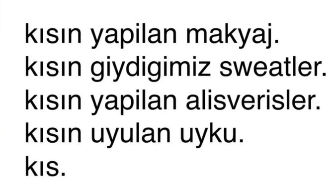 Kışı özlediniz mi?