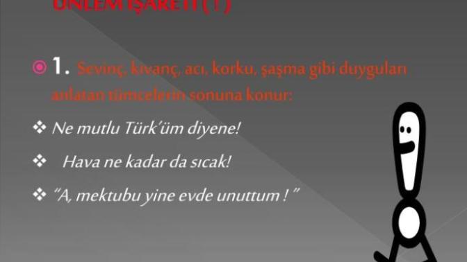 Ünlem işareti ve noktayı hangi şekilde kullanmak doğrudur?