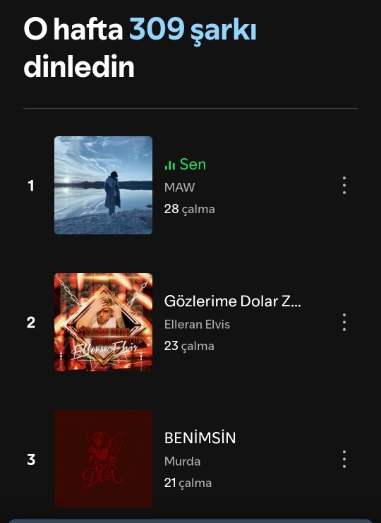 ''Bu şarkı olmadan, liste olmaz'' Dediğiniz bir şarkı var mı?