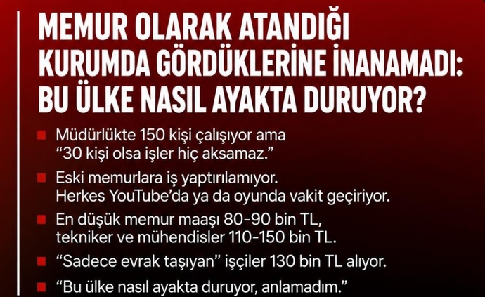 Ülkecek memurları doyurmaya mı çalışıyoruz?
