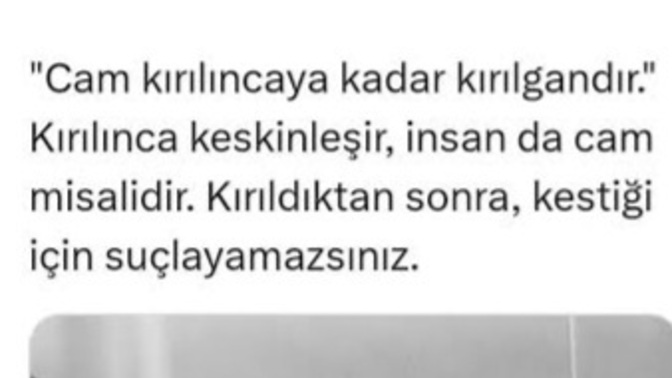 Kırdıkları yerden kırar mısın insanları?