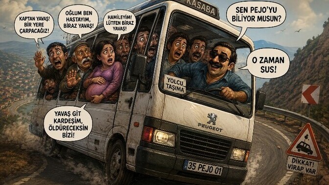 Sizce bizim de durumumuz bu pejo fıkrasındaki gibi kör gidişat mı?