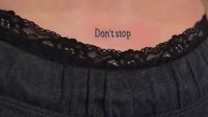 Dont stop dövmesi yaptırsam mı yaaa?