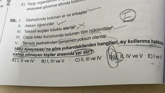 D olması gerekmiyor mu cevap nasıl e?