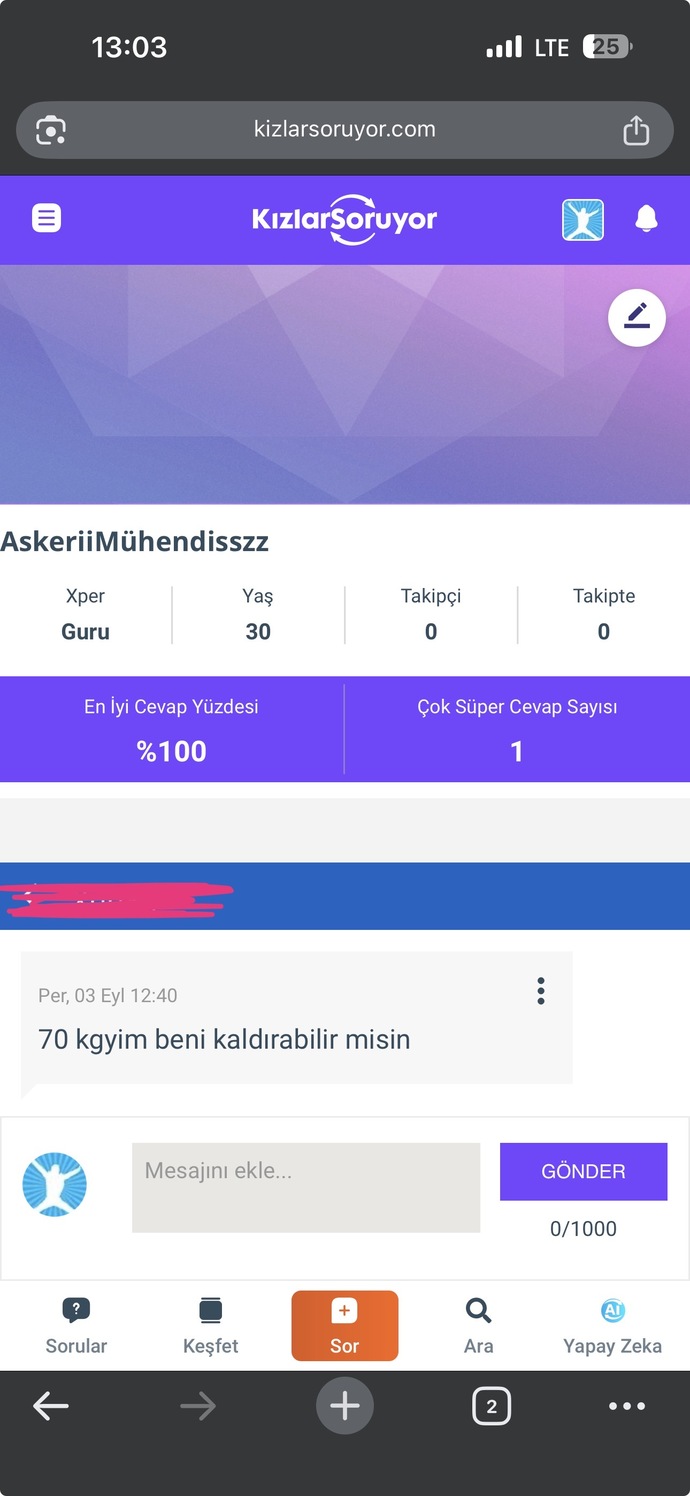 Bir erkek bir erkeğe niye bu mesajı atar?