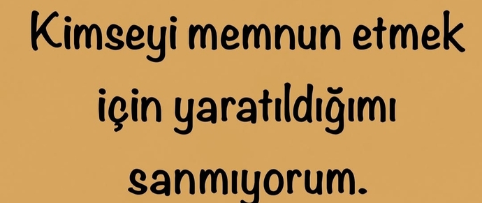 Birilerini memnun etmek için uğraşır mısın?
