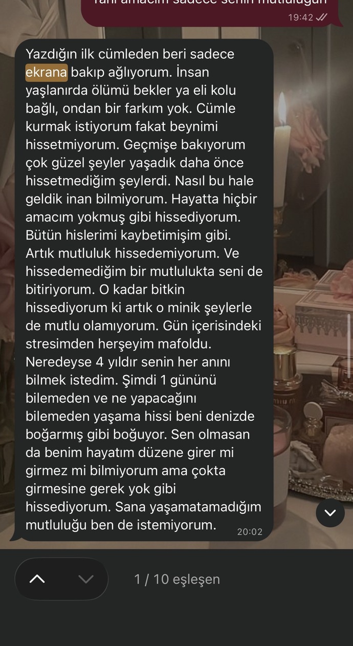 Böyle söyleyen bir erkek artık sevmiyor mudur?
