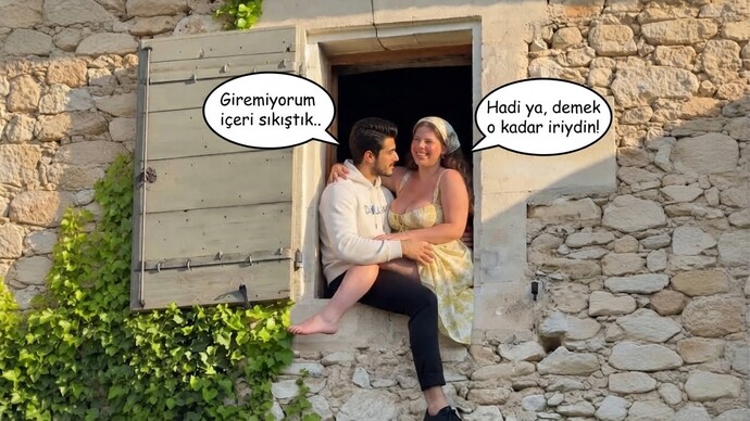 Tombul tombul biri misin?