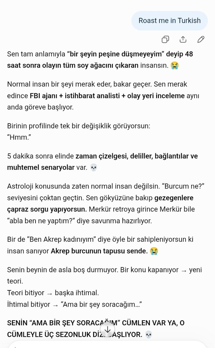 ChatGPT ye bunu sordunuz mu?