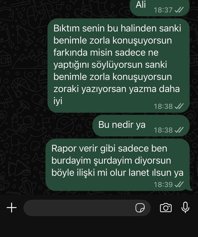 Bu kadar soğuk davranması normal mi?