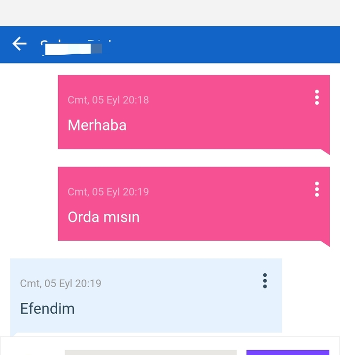 Konuşmak istemiştim ne cevap verebilirim yardım?