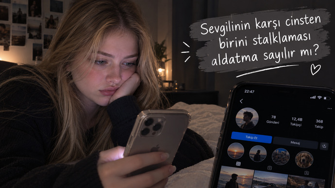 Sevgilinin karşı cinsten birini stalklaması aldatma sayılır mı?
