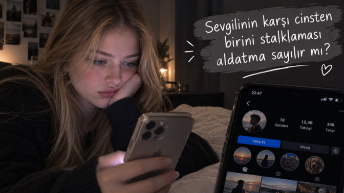 Sevgilinin karşı cinsten birini stalklaması aldatma sayılır mı?