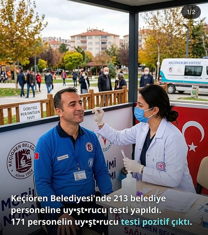 Ankara Keçiören Belediyesinde çalışan personele uyuşturucu testi yapıldı. Bilin bakalım sonuçlar nasıl?