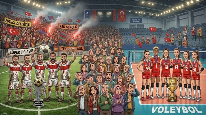 Voleybolda yine Avrupa Şampiyonuyuz! Sizce voleybola ilginin futbola göre bu kadar az olmasının nedeni ne?