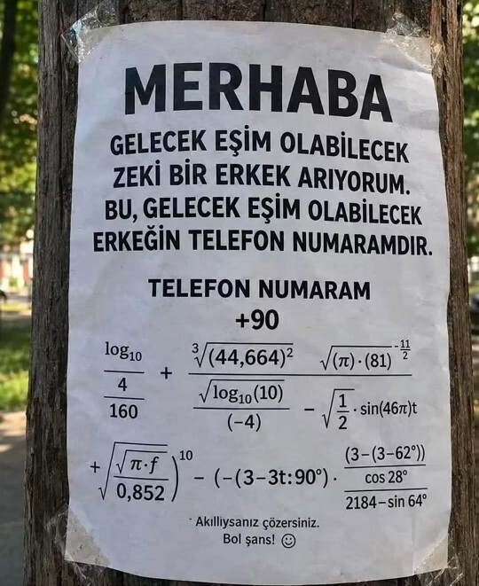 Aşkın matematiği ne sizce?