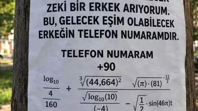 Aşkın matematiği ne sizce?