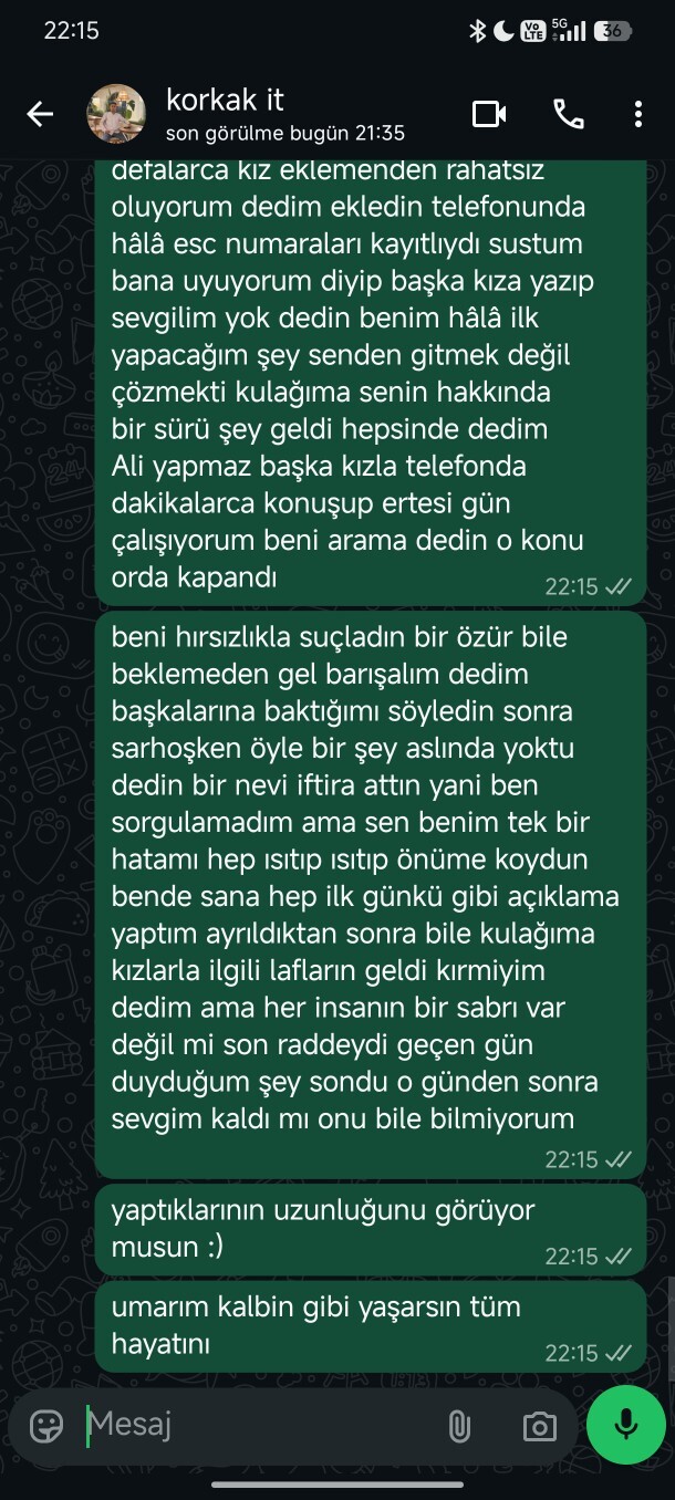 Sadece düşüncenizi merak ediyorum derken ne hakkında fikirlerinizi istiyorum?