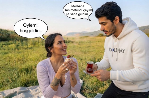 Son yediğin şeyi çayın yanında yeseydim, ben çayın yanında ne yemiş olurdum?