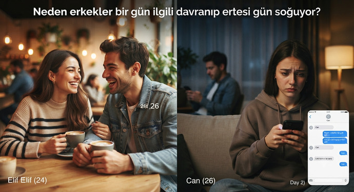 Bazı erkekler flört ederken neden bir gün çok ilgili davranıp ertesi gün birden soğuyor? Gerçekten ilgileri mi bitiyor?