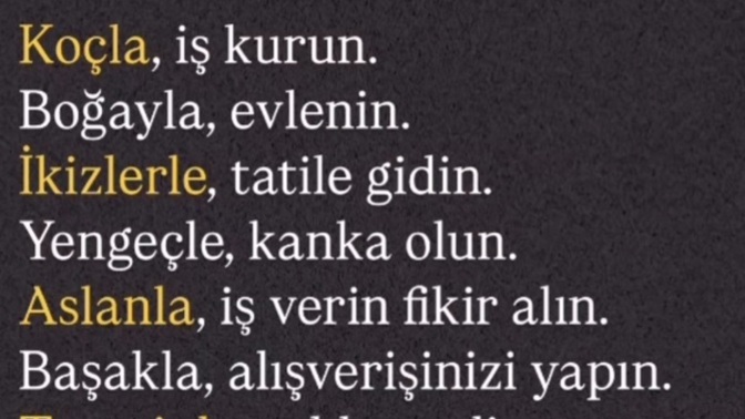 Burçlar ile neler yapılmalı 🙄?
