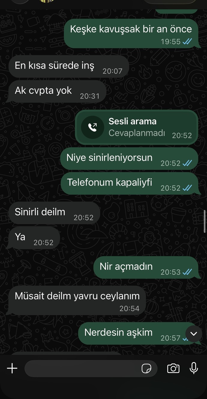 Sizce sevgilimin çok mu üstüne gidiyorum yoksa hakli miyim?