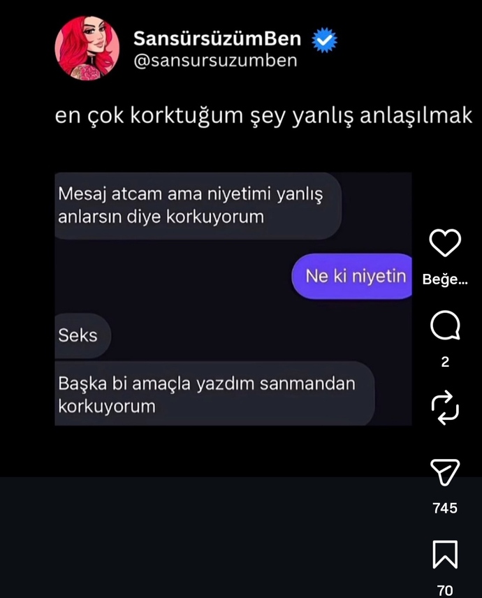 Yanlış anlaşılmaktan korkar mısınız?
