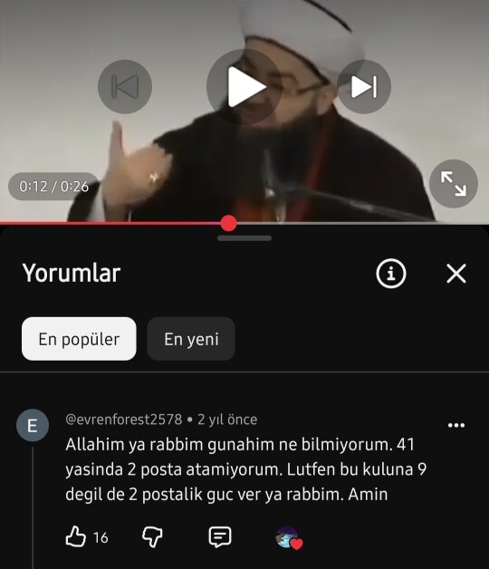 Şu videonun yorumlarını okur musunuzz ahahahaha?