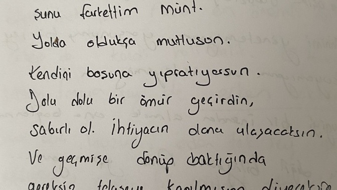 Sakin ol ve gelecekten şimdiki sana bir not bırak?