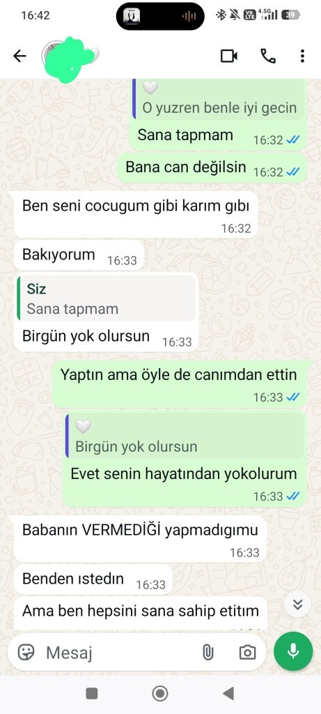 Ben ne yapacağım sozlendim artık hayatta hiç bir şeyim yok sevdiğim dediğimde böyle yapıyor 😞?