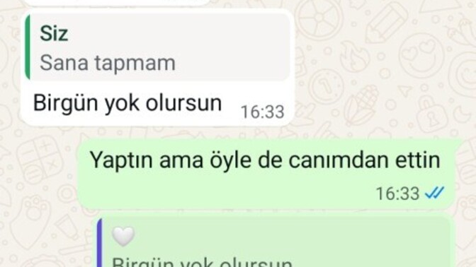 Ben ne yapacağım sozlendim artık hayatta hiç bir şeyim yok sevdiğim dediğimde böyle yapıyor 😞?