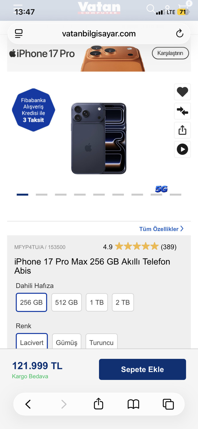 İphone 17 pro max alınır mı?