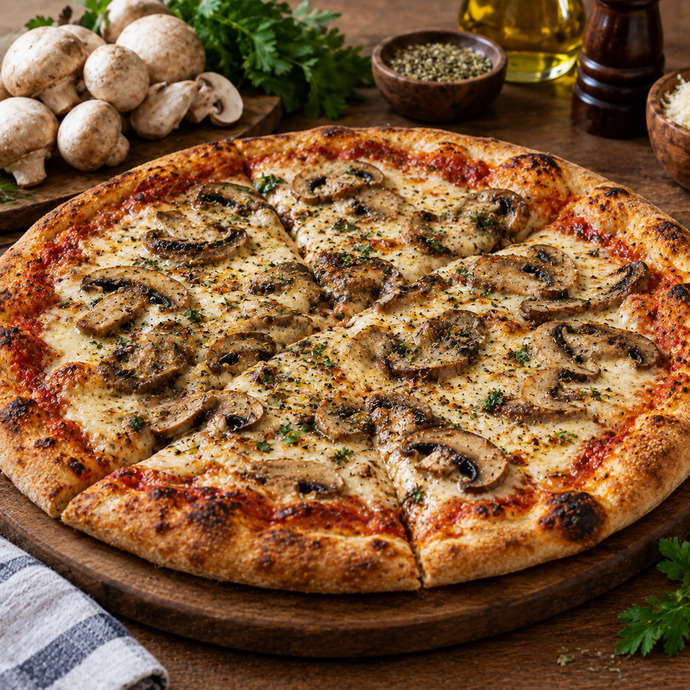 Mantarlı pizza sever misiniz?