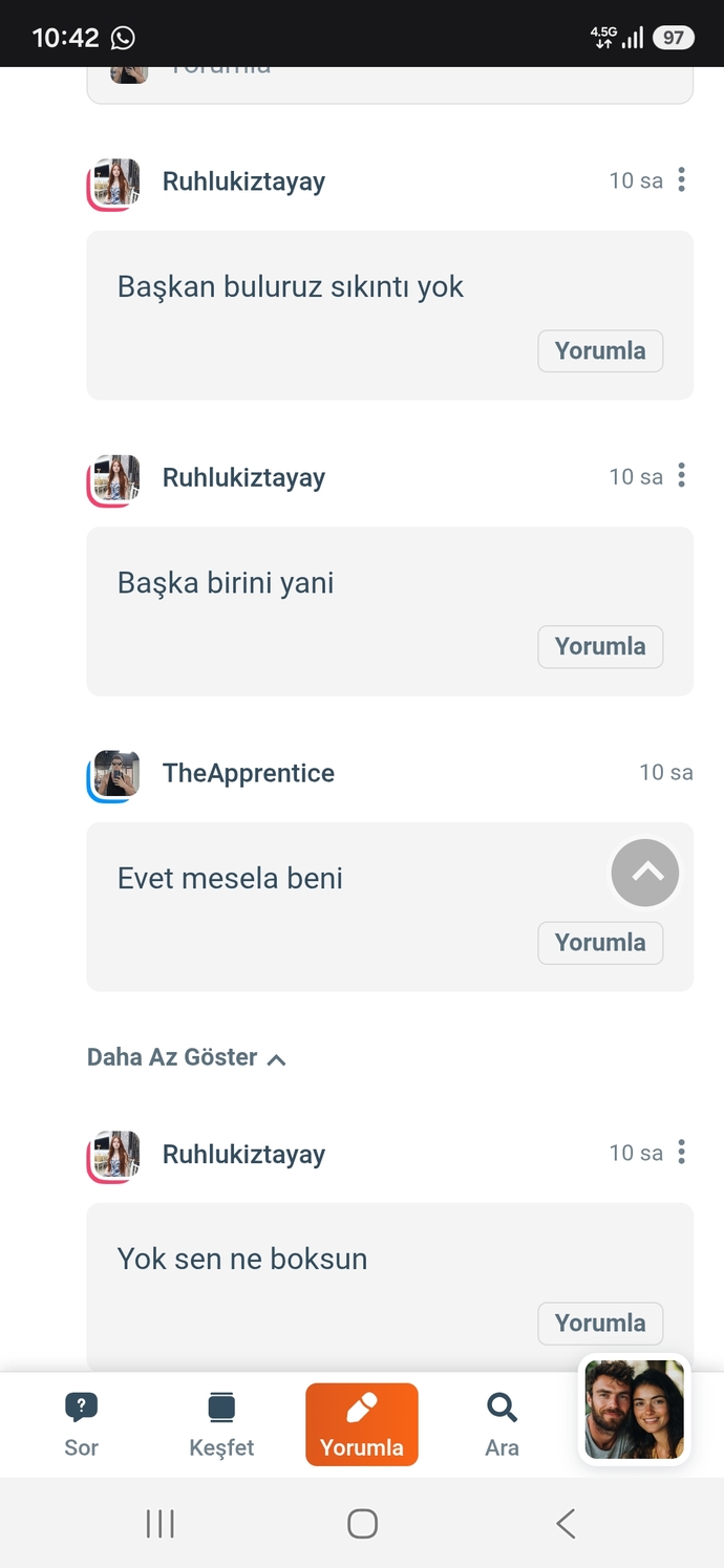 Cok mu cirkinim sorunum ne benim?