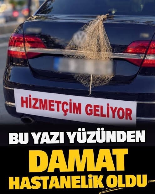 Evlenirken sevgiliniz arabaya şöyle bir şey yazdırsa ne yapardınız?