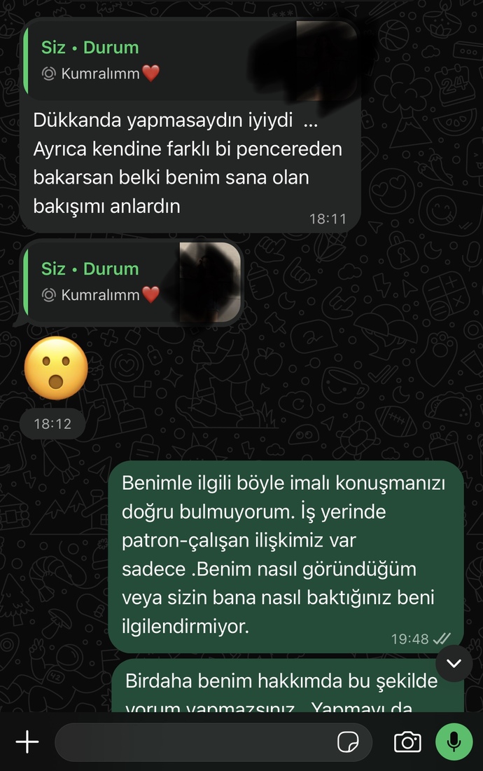 Depoda tiktok çektim , kadın olan patronun söylediğine bakar mısınız terbiyesiz ona ne?
