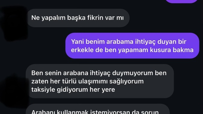 Bu yazışmada sizce ben haklı değil miyim?