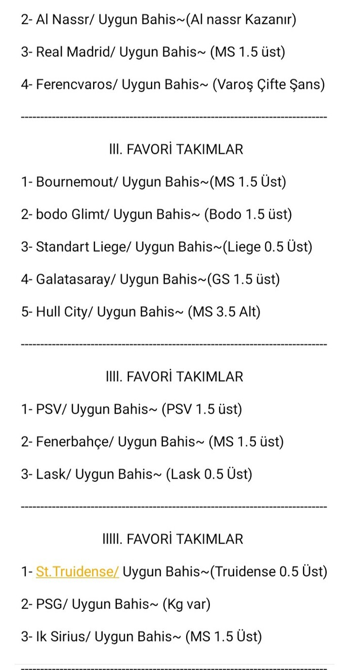 Sizinde boyle garanti takımlarınız Var mı?