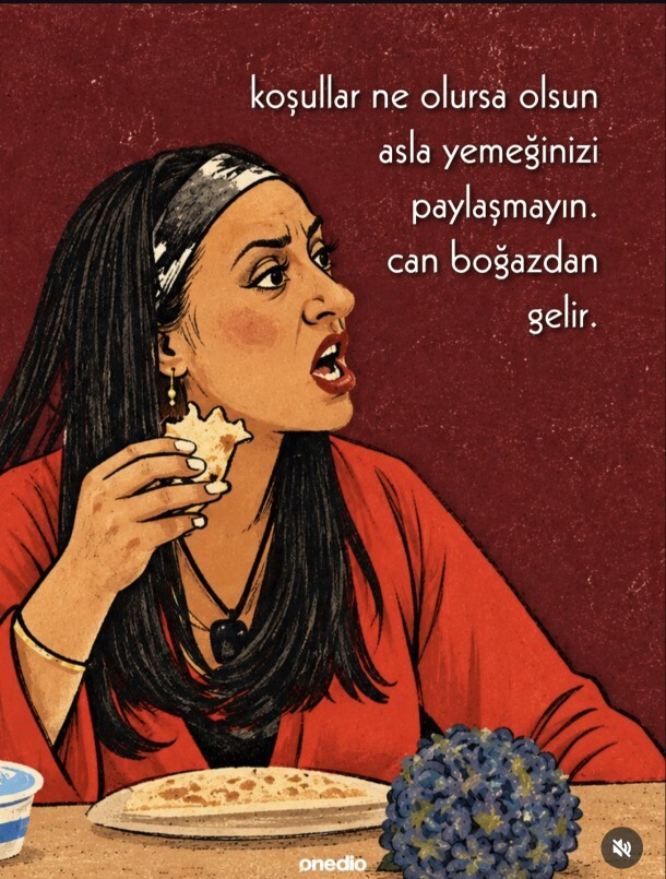 Çok sevdiğiniz bir yemek önünüzdeyken, sizden isteyen biriyle paylaşır mısınız?