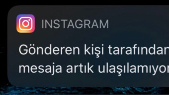 Arkadaşlar bana şöyle bildirim geldi, hemen gitti ne bu bilen var mı?