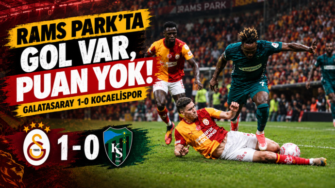 Galatasaray 1 - Kocaelispor 0... Sarı kırmızılılar bu haftayıda lider kapattı! Maçı nasıl buldunuz?