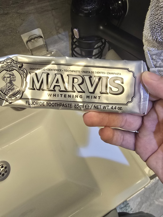 Marvis diş macunu kullandın mı?