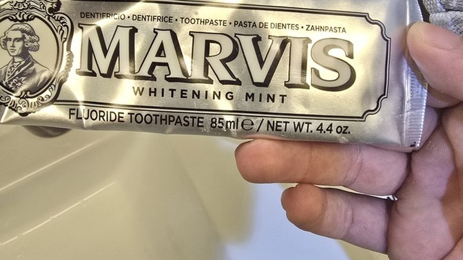 Marvis diş macunu kullandın mı?