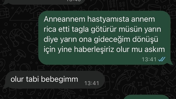 Sevgilimden istemeden anneannemi hastaneye götürsem mi, yoksa teklif etmesini mi beklemeliyim?
