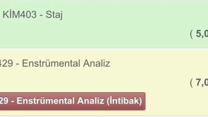 Dersin altında intibak yazması ne anlama geliyor, intibak dersi tam olarak nedir?
