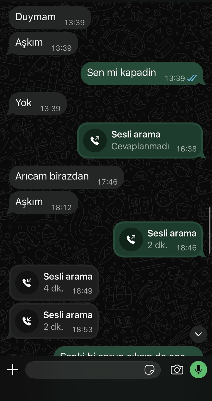 Sevgilim bugün bana karşı çok ilgisiz değil mi sizce?