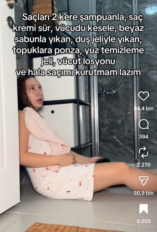 Banyodan çıktıktan sonra aşırı halsizlik ve üşengeçlik normal mi, sizde de oluyor mu?